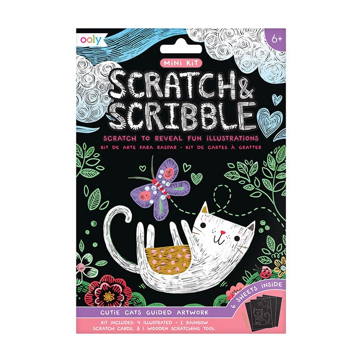 Farm animals scratch and scribble mini scratch art kit – MONSTER KIDS